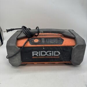 RIDGID R84087ID 18-Volt Li-Ion Bluetooth AM/FM Rugged Hybrid Jobsite Radio Works